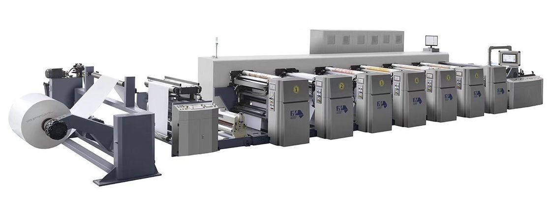 الحبر المياه 6 لون النوع الداخلي التحكم في الخدمة آلة الطباعة Flexo للطباعة