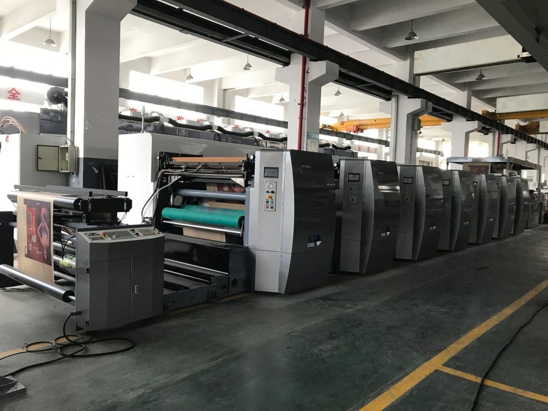 آلة الطباعة السيراميكية الآنيلوكس عالية السرعة 6 لون Flexo للمواد الورقية