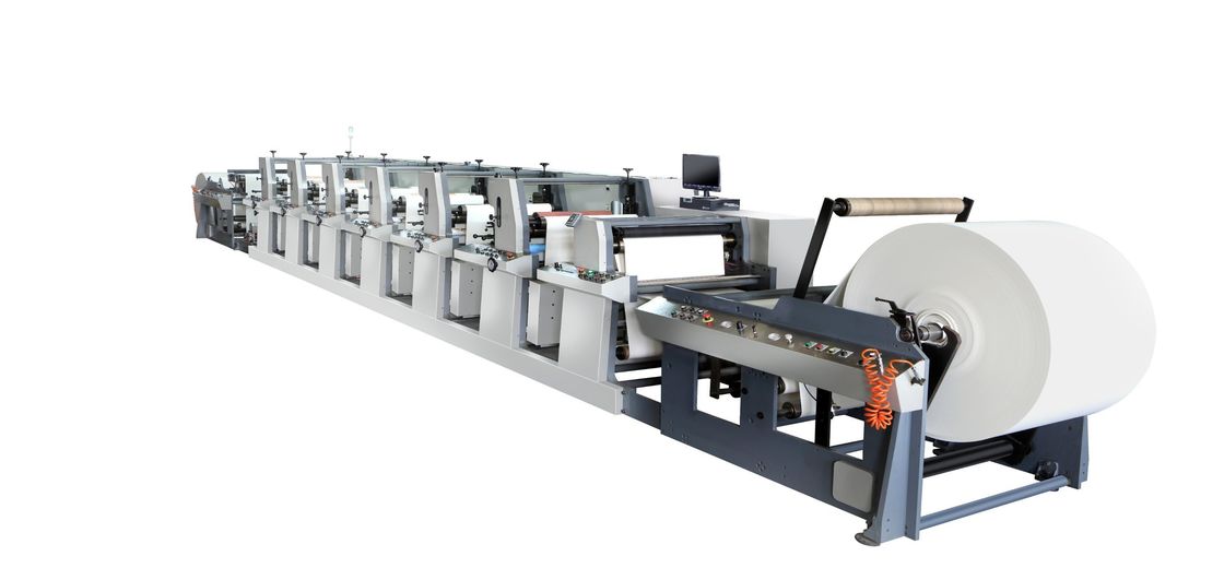 آلة طباعة كيس الورق على أساس الماء الحبر Flexography 1020mm 1220mm 1320mm نوع الوحدة