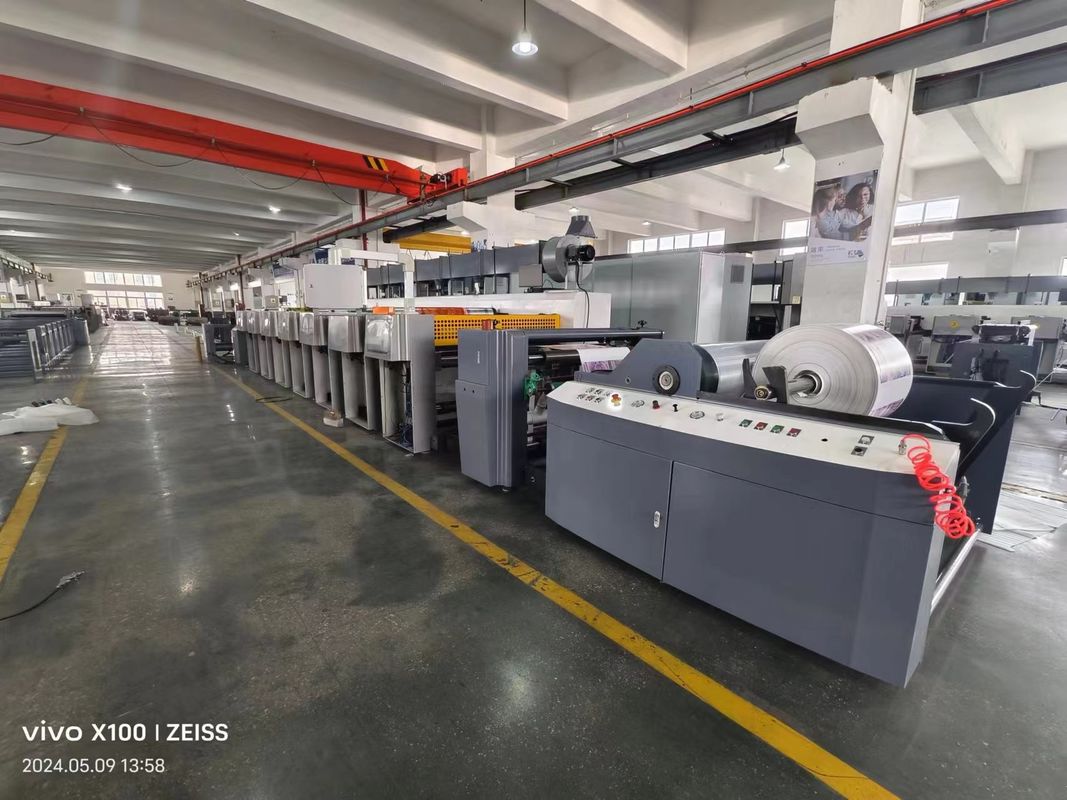 240m/Min جهاز التحكم بالخدمة FM-CS آلة الطباعة المرنة مع قطر رولر الشبكة 100mm