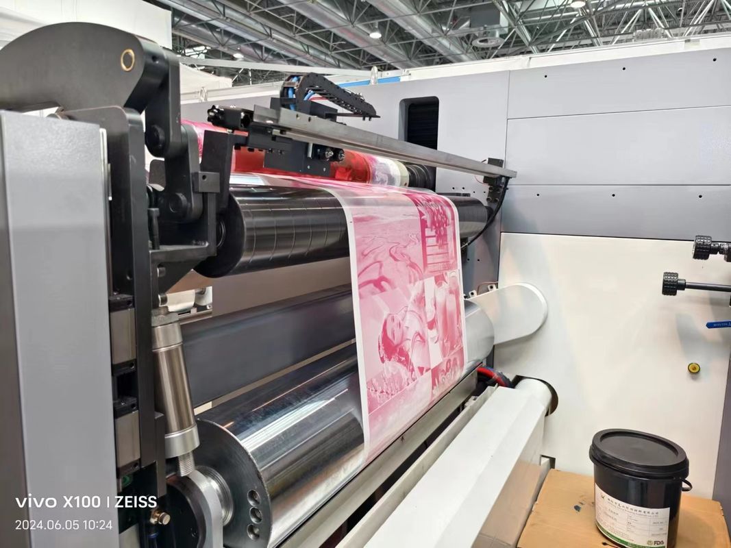 سرعة عالية 6 ألوان كيس ورق فيلم بلاستيكي Flexographic Flexo طابعة