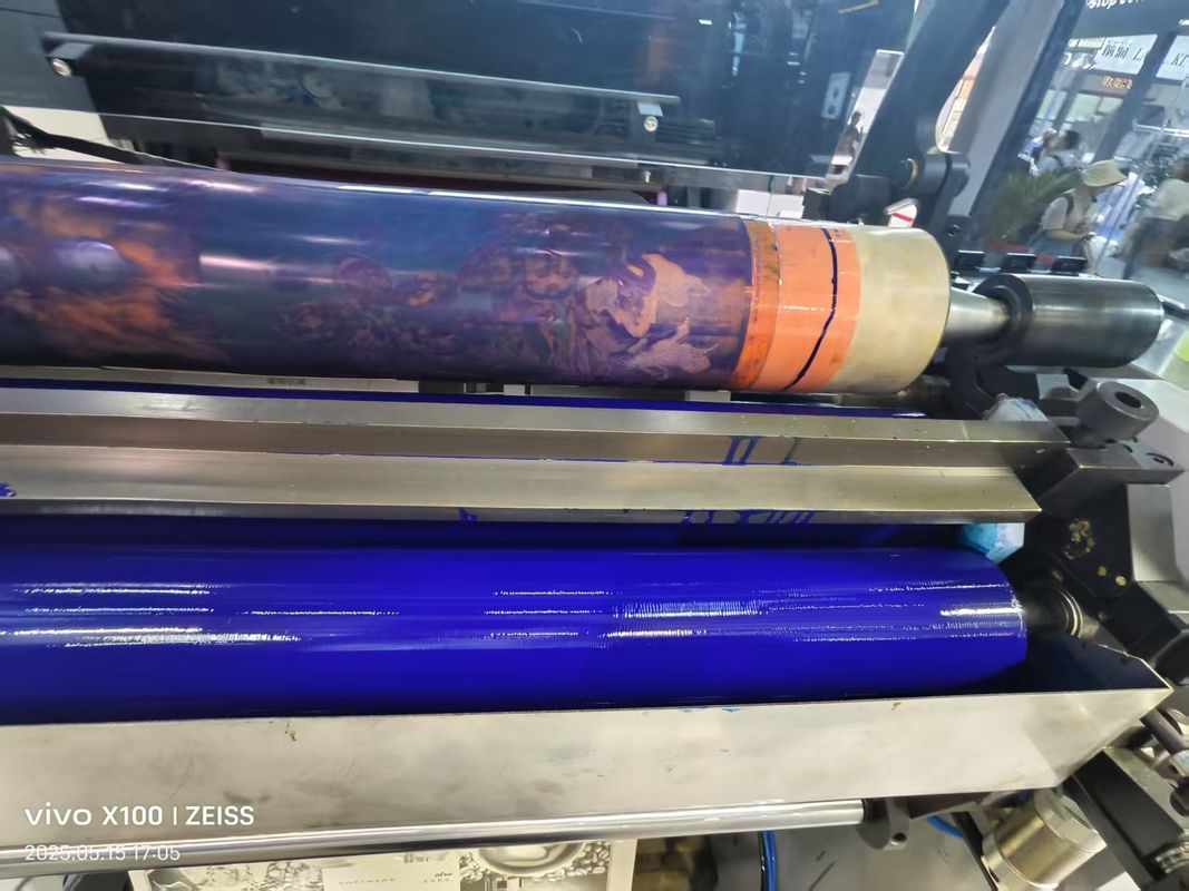 آلة الطباعة الذاتية ذات السرعة العالية 6 ألوان UV Flexo آلة الطباعة النسخة Flexographic