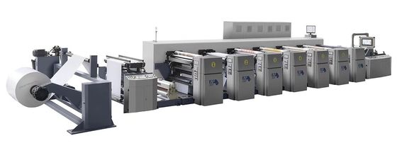 الحبر المياه 6 لون النوع الداخلي التحكم في الخدمة آلة الطباعة Flexo للطباعة