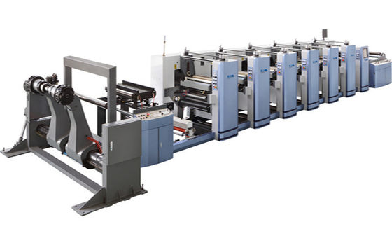 الحد الأقصى. عرض القطع المقطوع 900mm 8 آلة طباعة اللون Flexo مع طباعة تكرار 286-1200mm