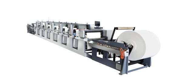 آلة طباعة كؤوس الورق الملونة ذات 6 ألوان Flexography مع 380V 415V 440V 220V