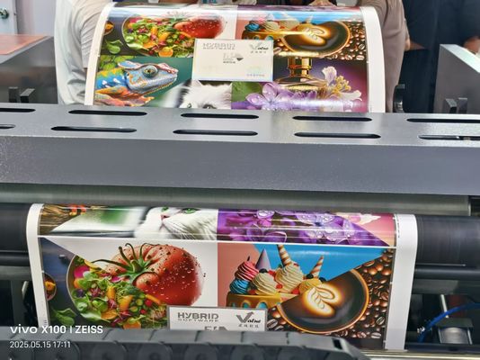 آلة الطباعة الذاتية ذات السرعة العالية 6 ألوان UV Flexo آلة الطباعة النسخة Flexographic